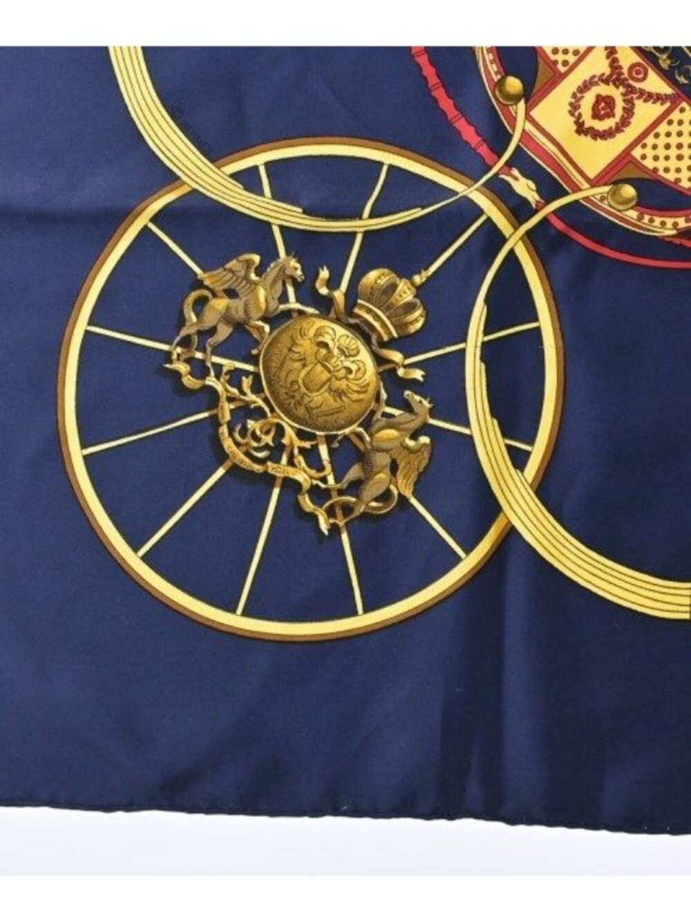 Hermes Bandana Scarf Navy - Picture 3 of 6